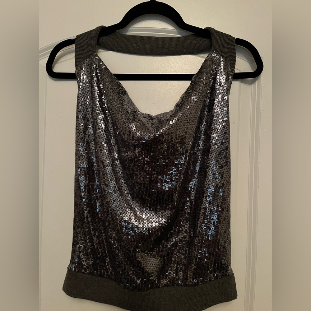 PHARD sequin halter top.